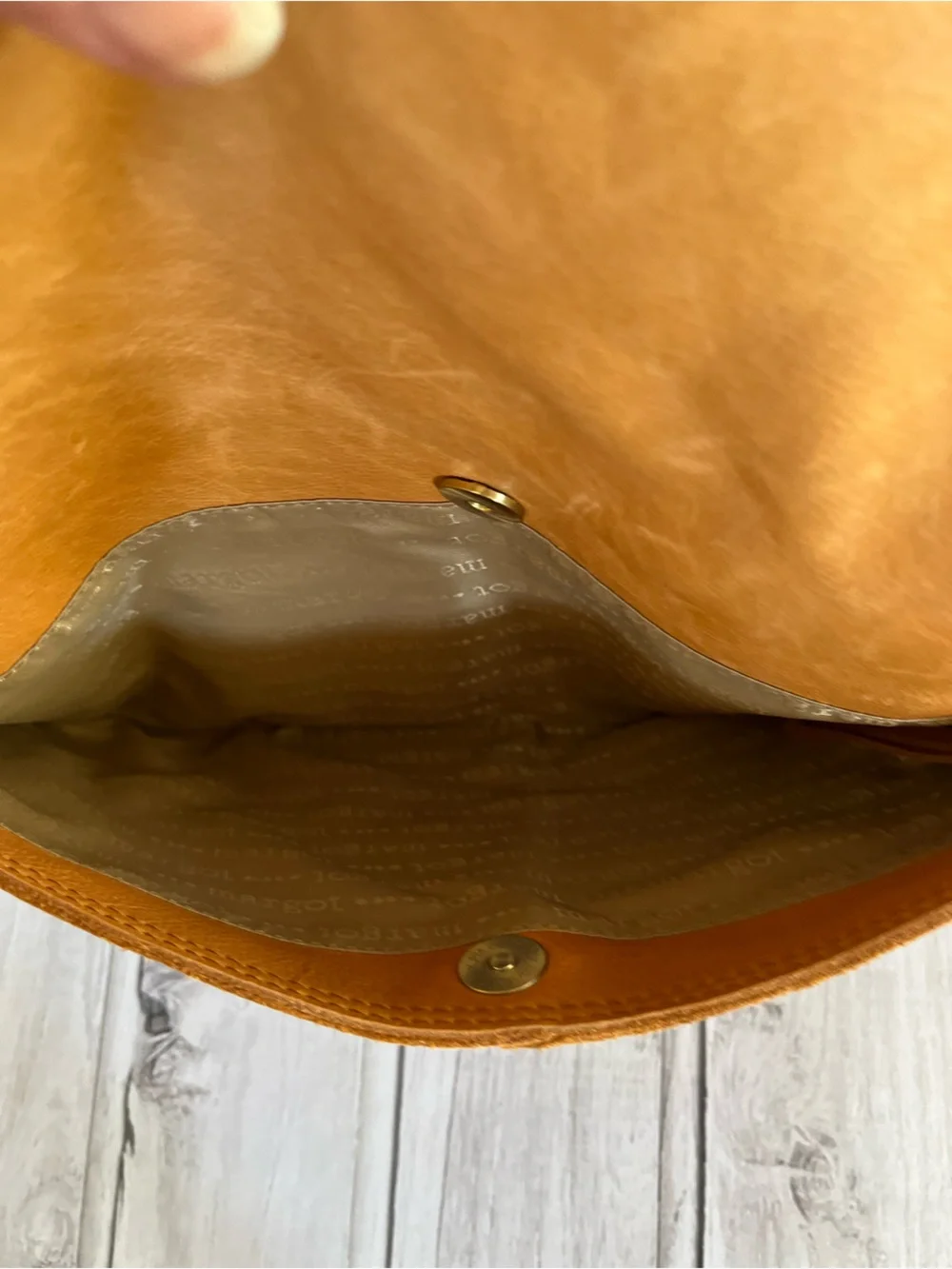 New Margot Mickey Hobo double zip crossbody shoulder leather purse bag cognac
